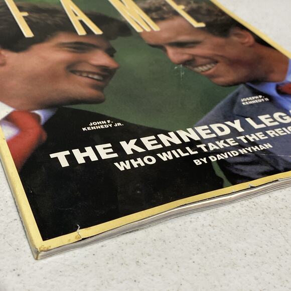 Vintage FAME Magazine May 1989 The Kennedy Legacy JFK Jr Joseph Kennedy Mad Max - Picture 11 of 12
